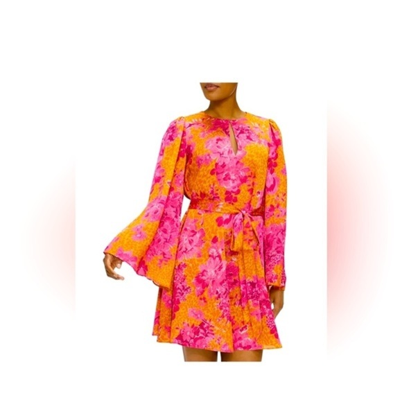 TED BAKER Floral Print Mini Dress US Size 6 - Picture 1 of 14